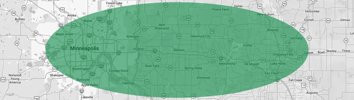 WI Fence Service Area Map